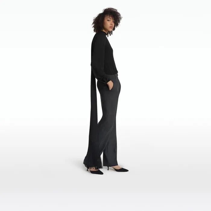 Safiyaa Omari Black Top Women Tops