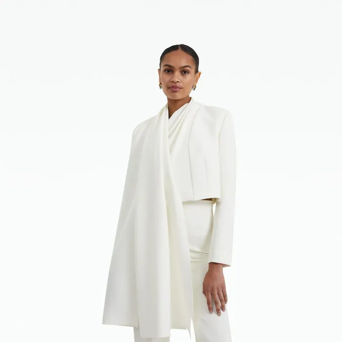 Safiyaa Ooly Ivory Jacket Women Jackets Coats