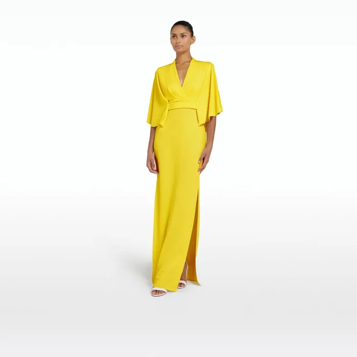 Safiyaa Oro Canary Long Dress Women Dresses