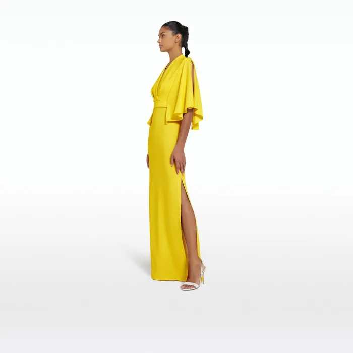 Safiyaa Oro Canary Long Dress Women Dresses