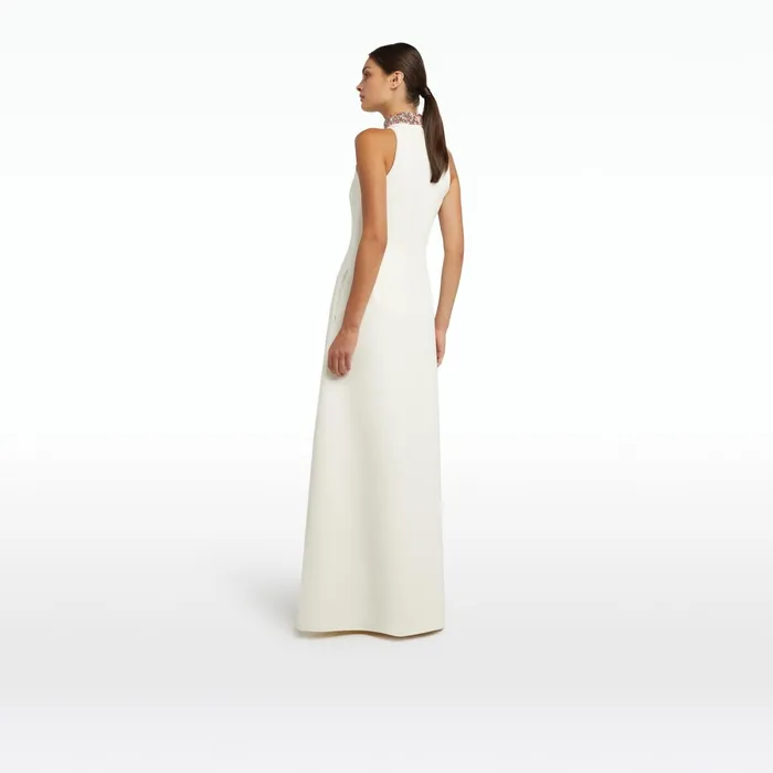 Safiyaa Priscilla Ivory Long Dress Women Dresses