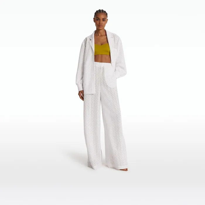 Safiyaa Rewana Ivory Trousers Women Swimwear