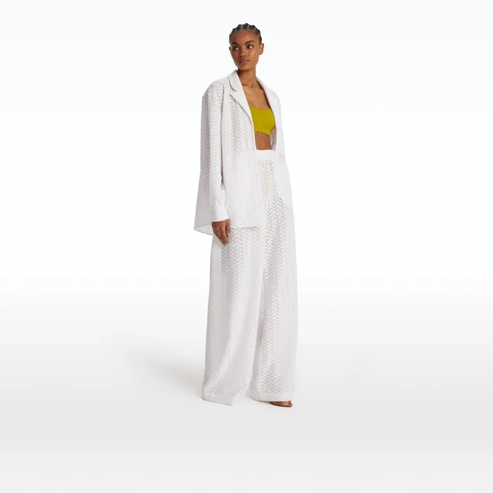 Safiyaa Rewana Ivory Trousers Women Swimwear