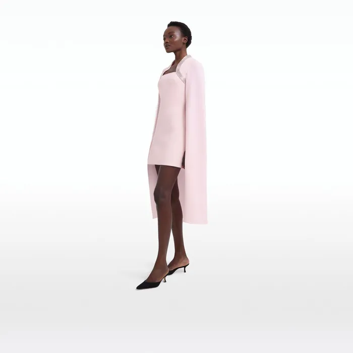 Safiyaa Rohanna Barely Pink Short Dress Women Dresses