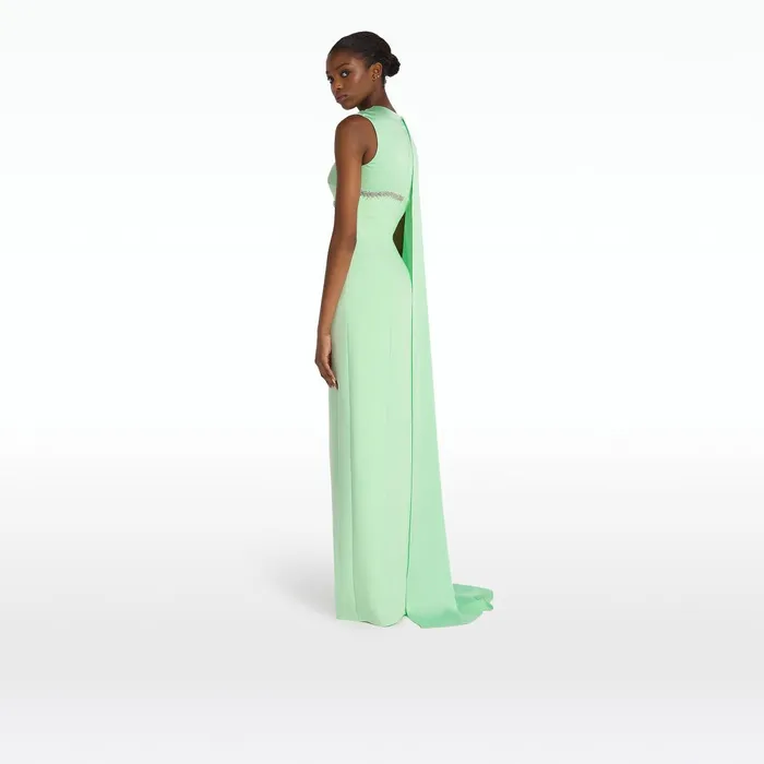 Safiyaa Rotha Brook Green Long Dress Women Dresses