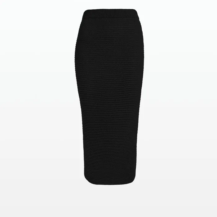 Safiyaa Sabah Black Crochet Skirt Women Skirts