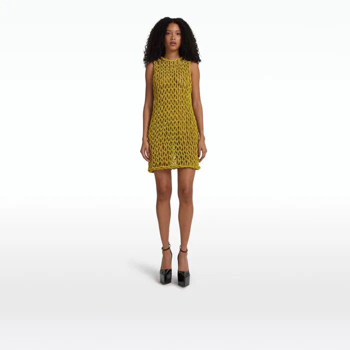 Safiyaa Sahara Citrine Short Dress Women Dresses