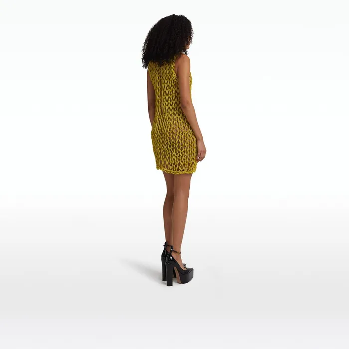 Safiyaa Sahara Citrine Short Dress Women Dresses