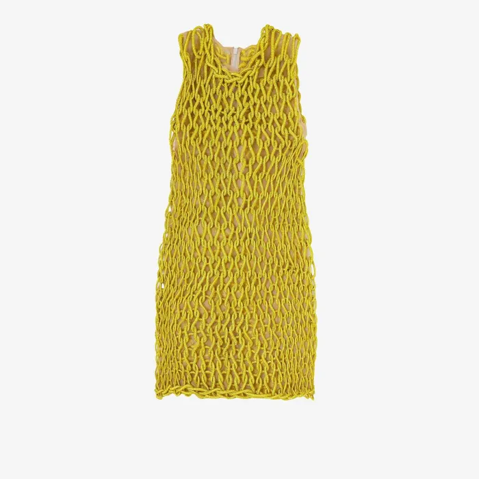 Safiyaa Sahara Citrine Short Dress Women Dresses