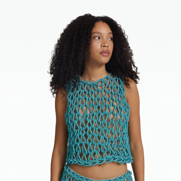 Safiyaa Savyn Aquamarine Top Women Tops