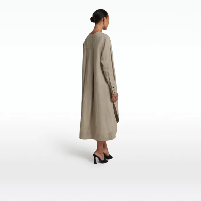 Safiyaa Sebiha Stone Midi Dress Women Dresses