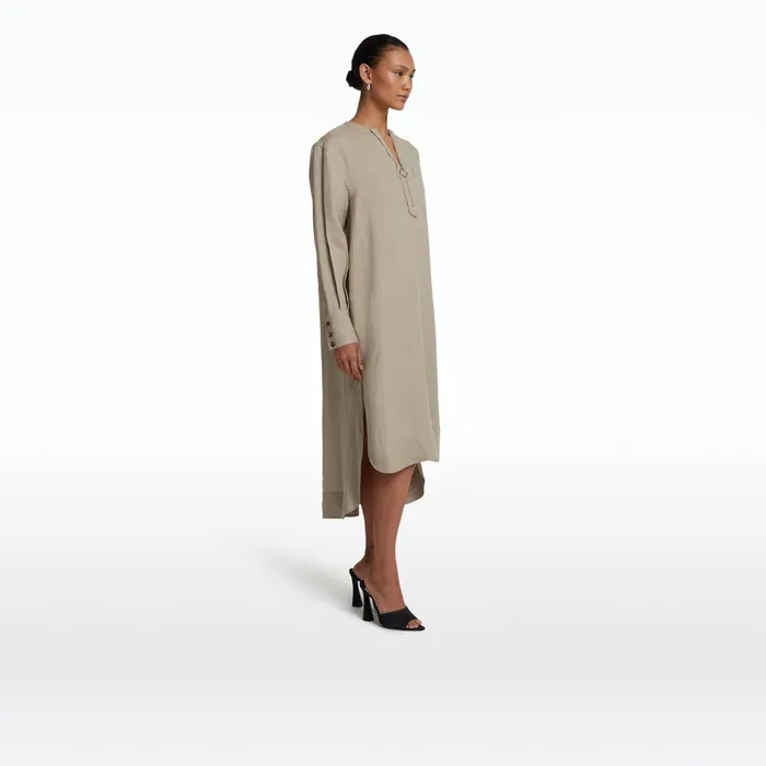 Safiyaa Sebiha Stone Midi Dress Women Dresses