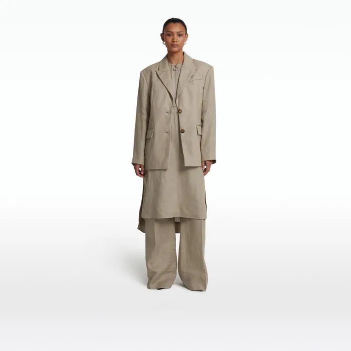 Safiyaa Sebiha Stone Midi Dress Women Dresses