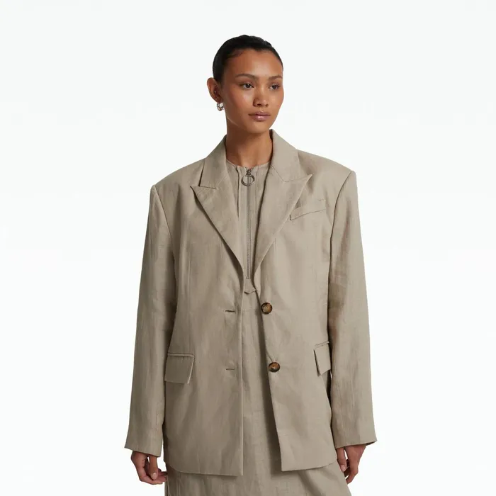 Safiyaa Sebiha Stone Midi Dress Women Dresses