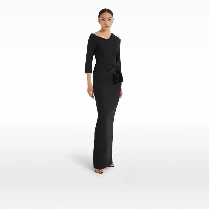Safiyaa Sidha Black Skirt Women Skirts