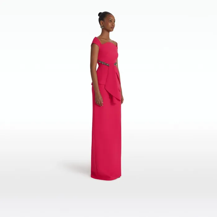 Safiyaa Sidha Raspberry Skirt Women Skirts