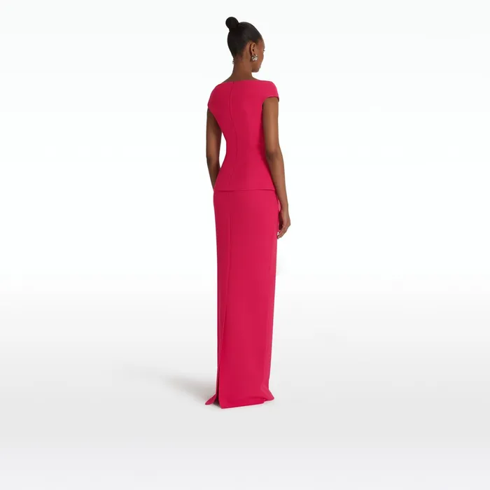 Safiyaa Sidha Raspberry Skirt Women Skirts