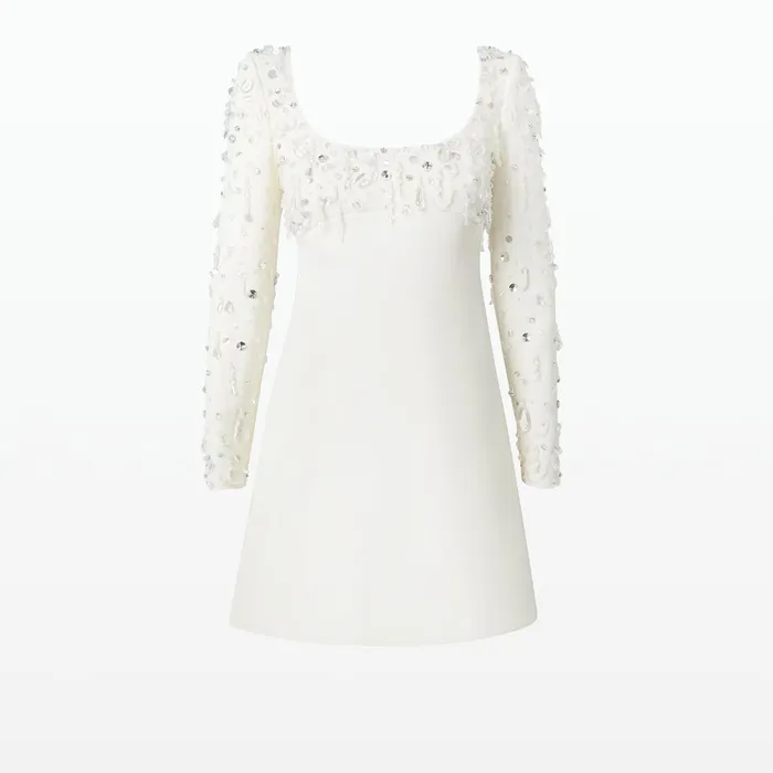 Safiyaa Susa Ivory Short Dress Women Dresses