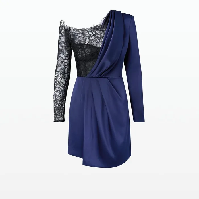 Safiyaa Suzie Midnight Navy Short Dress Women Dresses