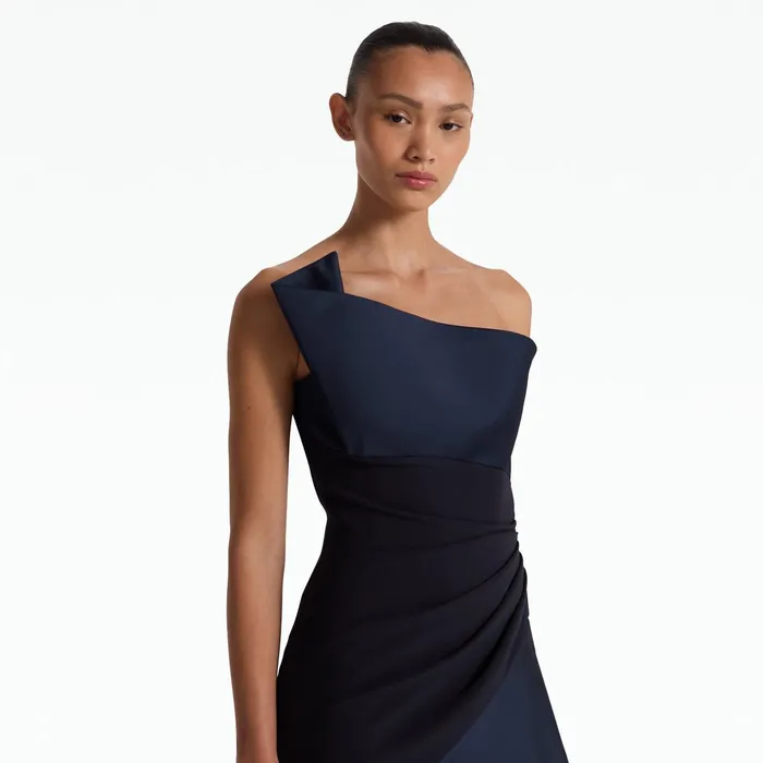 Safiyaa Swathi Midnight Navy Short Dress Women Dresses