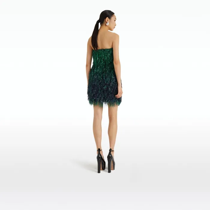Safiyaa Syd Darkest Spruce Short Dress Women Dresses