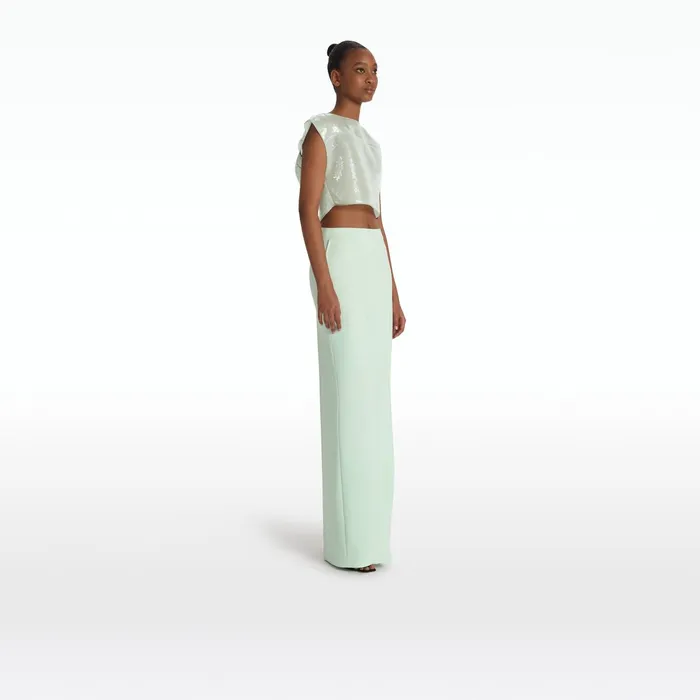 Safiyaa Tali Sea Glass Trousers Women Trousers