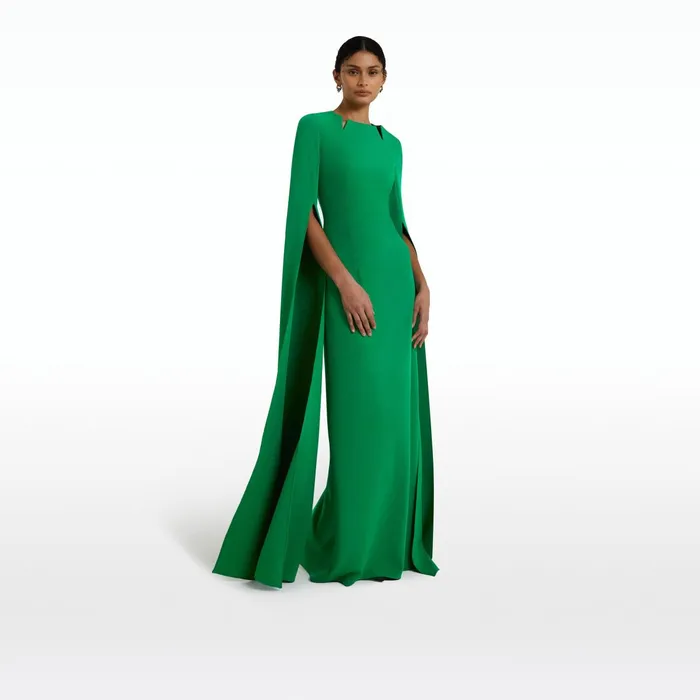 Safiyaa Talin Emerald Long Dress Women Dresses