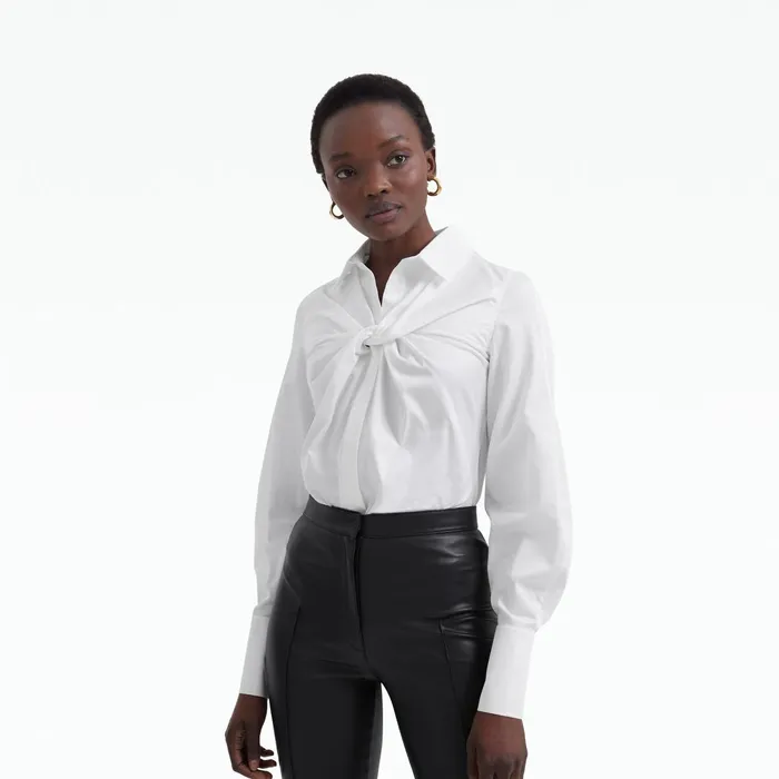 Safiyaa Tallula Ivory Cotton Top Women Tops