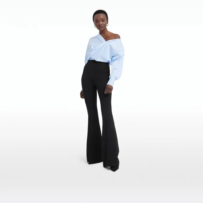 Safiyaa Tia Blue and White Blouse Women Tops