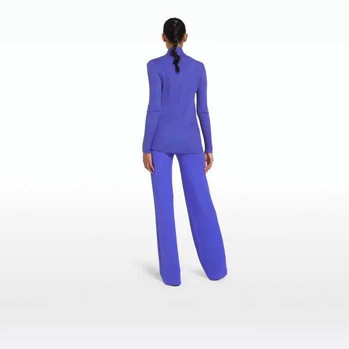 Safiyaa Uichama Anemone Blue Knit Cardigan Women Jackets Coats