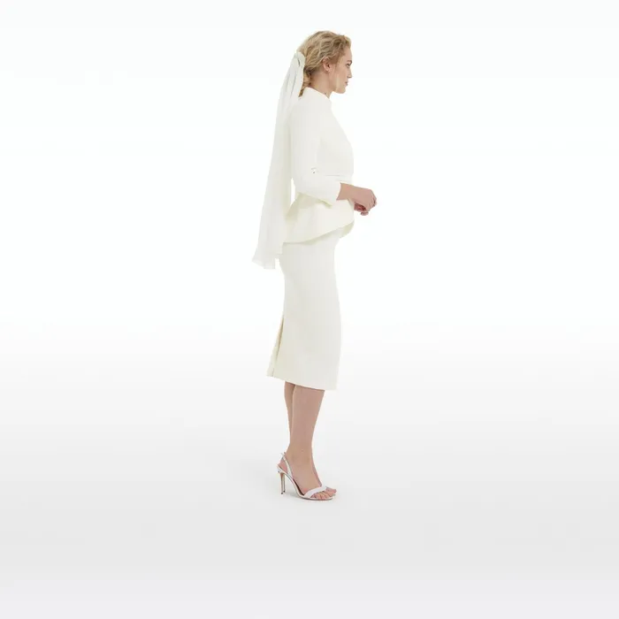 Safiyaa Zemira Ivory Jacket Women Jackets Coats