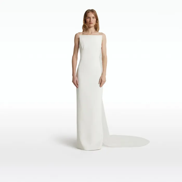 Safiyaa Zuhal Ivory Long Dress Women Dresses