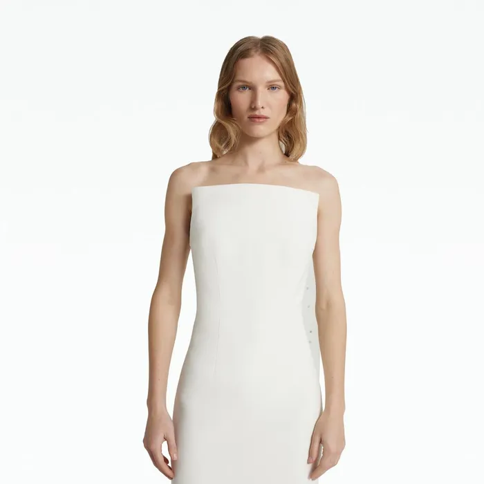 Safiyaa Zuhal Ivory Long Dress Women Dresses