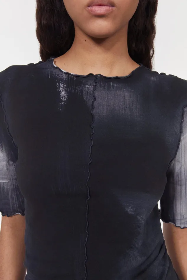 Samantha Wash Jersey Top Black Women Rodebjer Tops