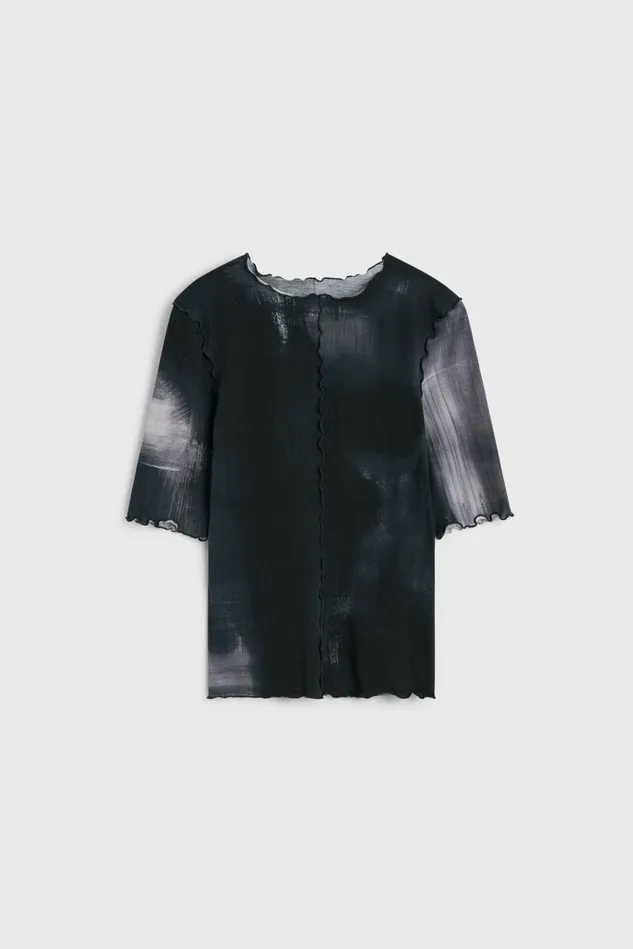 Samantha Wash Jersey Top Black Women Rodebjer Tops