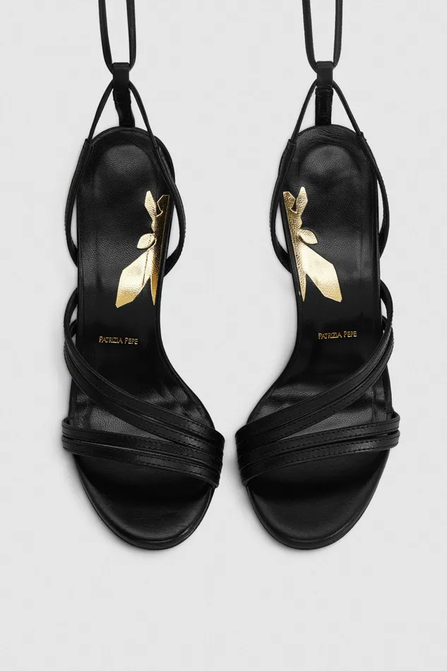 Sandals Women Patrizia Pepe Elegant Heeled Sandals Nero