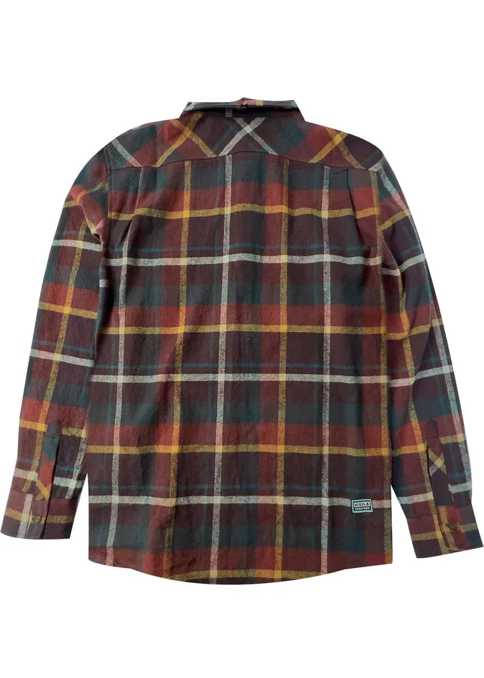 Shirts and Flannels Men Vissla Creators Eco Ls Flannel Fired Brick Shirts and Flannels Men Vissla Creators Eco Ls Flannel Fired Brick