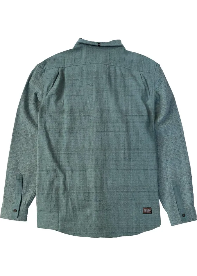 Shirts and Flannels Men Vissla Creators Norte Eco Ls Flannel Smokey Jade