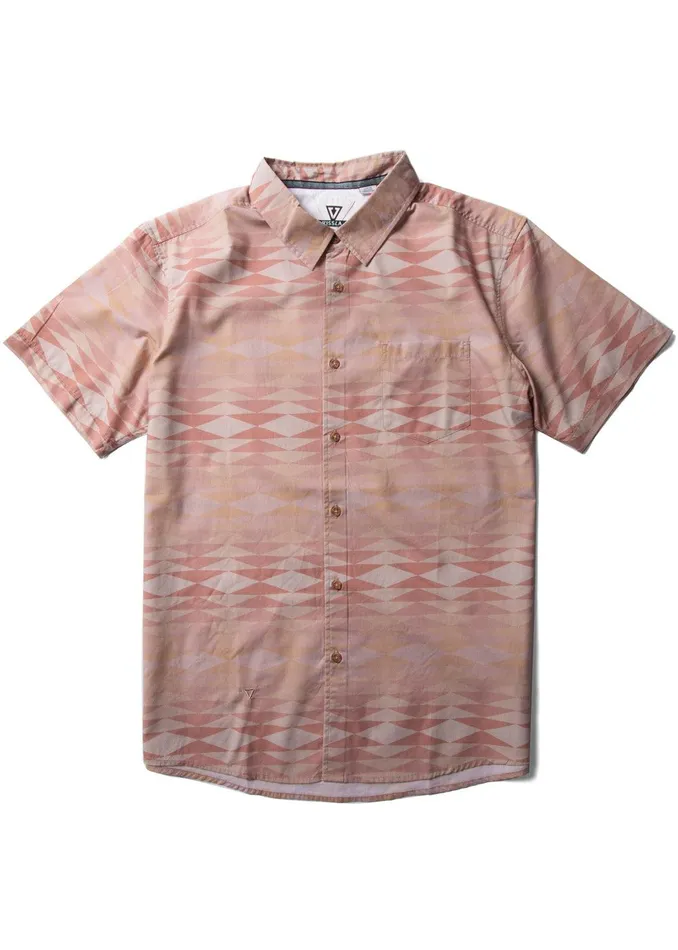 Shirts and Flannels Men Vissla Jabber Eco Ss Shirt Terracotta