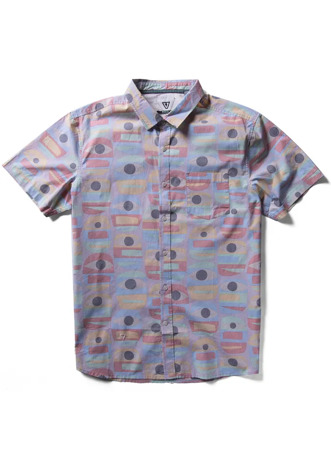 Shirts and Flannels Men Vissla Minds Eye Eco Ss Shirt Dusty Rose
