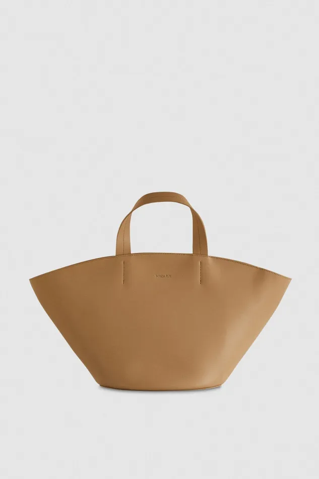 Shoppers Women Patrizia Pepe Leather Shopper Winter Sand