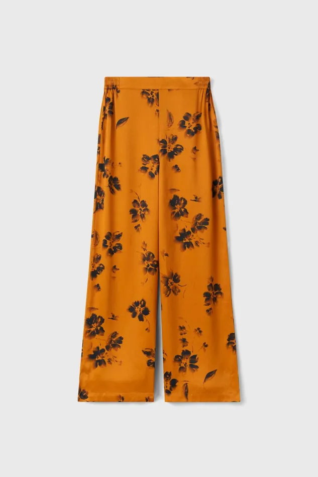 Sigrid Long Patchwork Pants Brown Women Rodebjer Trousers