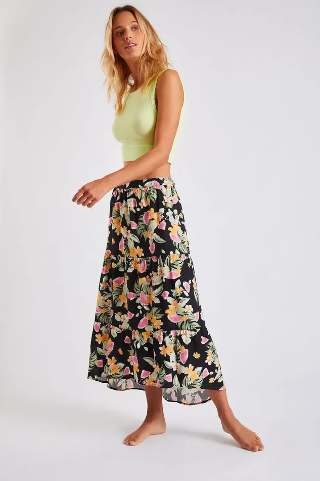 Skirt Black 8211 GIANA WAILANIDAY Black Women Banana Moon Skirts