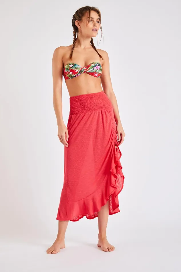 Skirt Red 8211 KAILUA CARAIVA Red Women Banana Moon Skirts