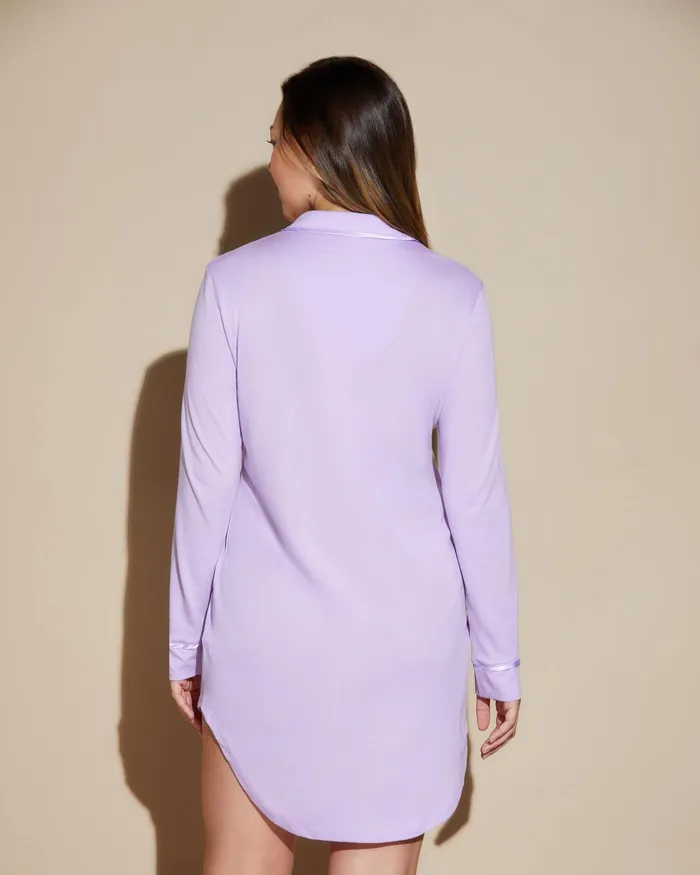 Sleep Shirts Women Cosabella Bella Nightshirt Icy Violeticy Violet