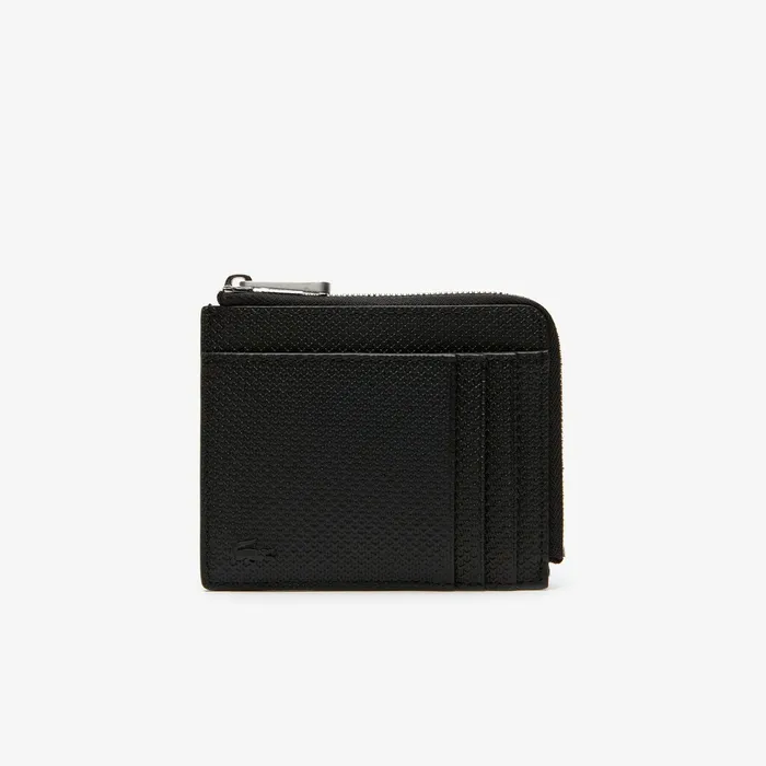 Small Leather Goods Lacoste Mens Chantaco Matte Piqu Leather Zip 4 Card Holder Black Gift Ideas Small Leather Goods Lacoste Mens Chantaco Matte Piqu Leather Zip 4 Card Holder Black Gift Ideas