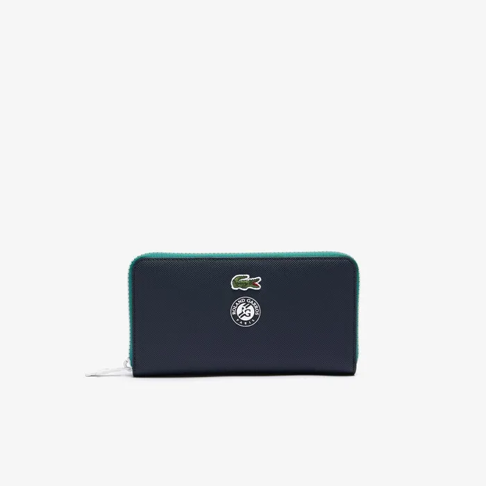 Small Leather Goods Lacoste Womens Roland Garros Contrast Interior Zippered Wallet Peacoat Verdant Green Mol Cheap On Sale Small Leather Goods Lacoste Womens Roland Garros Contrast Interior Zippered Wallet Peacoat Verdant Green Mol Cheap On Sale