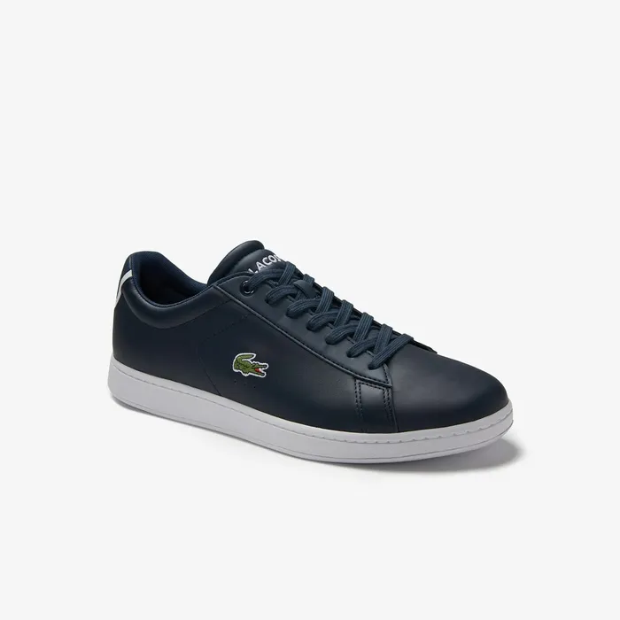 Sneakers Lacoste Mens Carnaby Evo Leather Sneakers Nvy Cheap On Sale