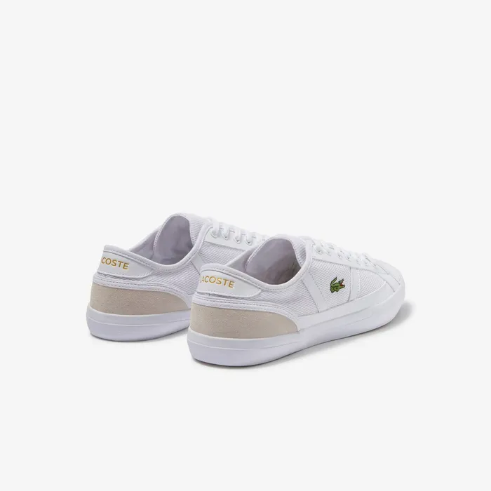 Sneakers Lacoste Mens Sideline Textile Sneakers WhtOff Wht On Sale
