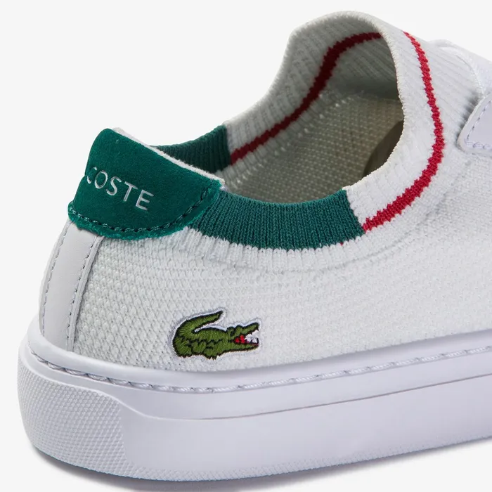 Sneakers Lacoste Womens La Pique Textile Sneakers WhtGreen Outlet Factory